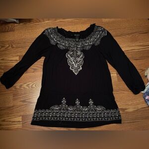 INC International Concepts Sequined Blouse